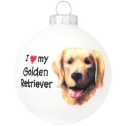 Personalized I Love My Golden Retriever Ornament -Holiday Decoration Store 1194255 web 2