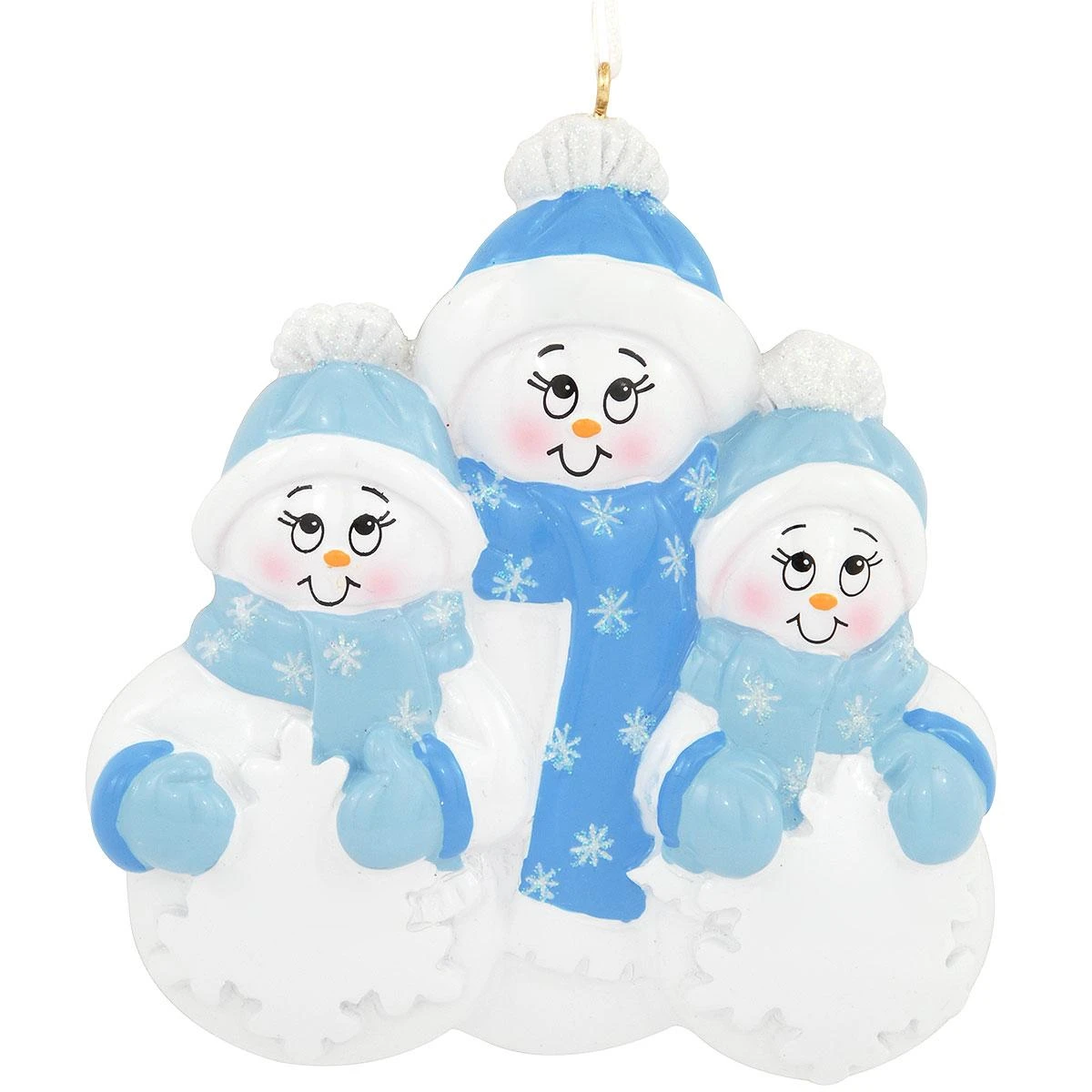 Personalized Snowman Group Of 3 Ornament 4 Personalized Snowman Group Of 3 Ornament - Image 2