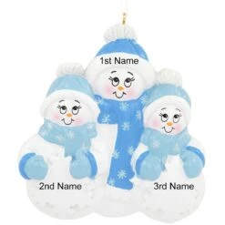 Personalized Snowman Group Of 3 Ornament 7 Personalized Snowman Group Of 3 Ornament -Holiday Decoration Store 1194385 web 3