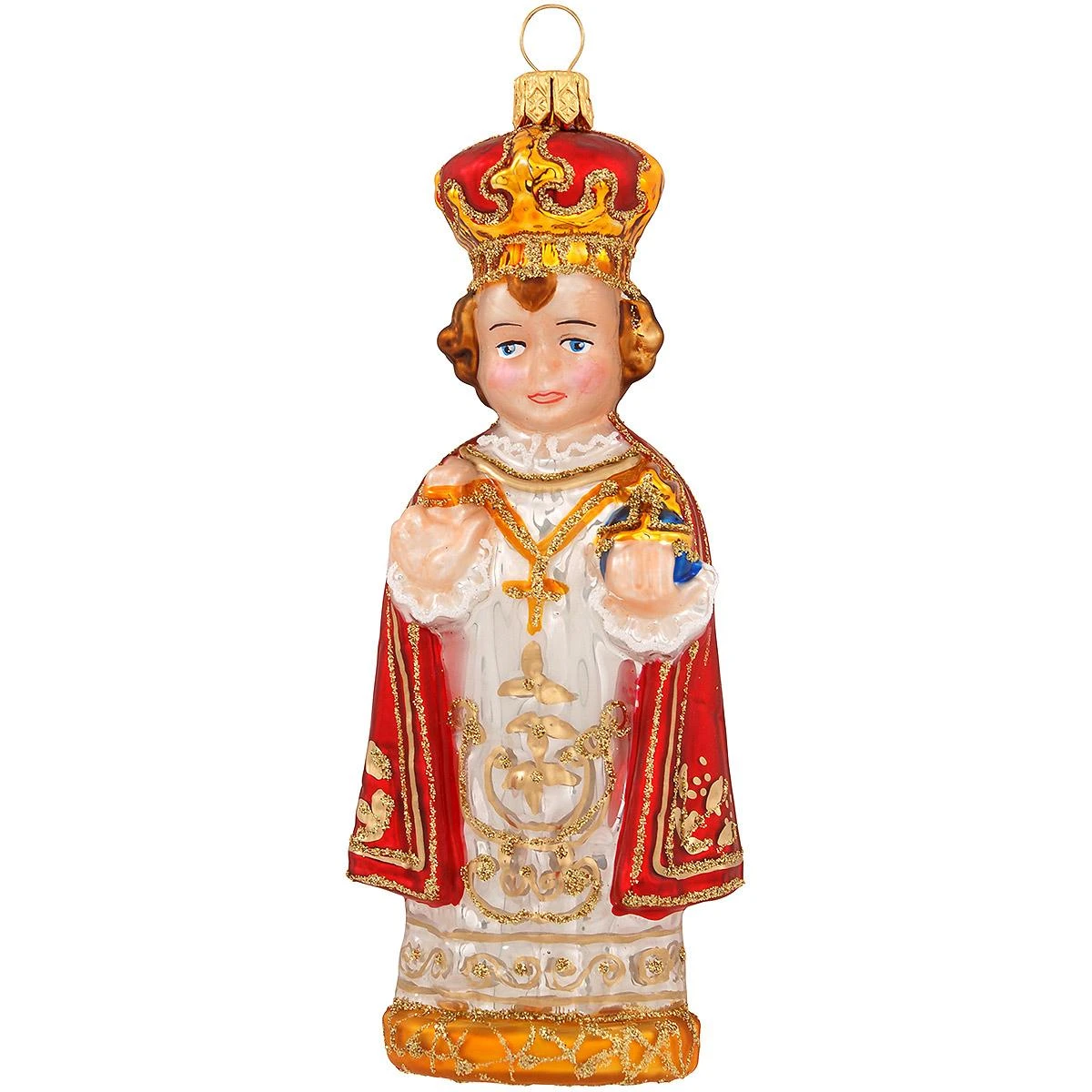 Infant Jesus Of Prague Glass Ornament 3 Infant Jesus Of Prague Glass Ornament