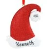 Personalized Red Glitter Santa Hat Ornament 1 Personalized Red Glitter Santa Hat Ornament -Holiday Decoration Store 1194468 web 1.default