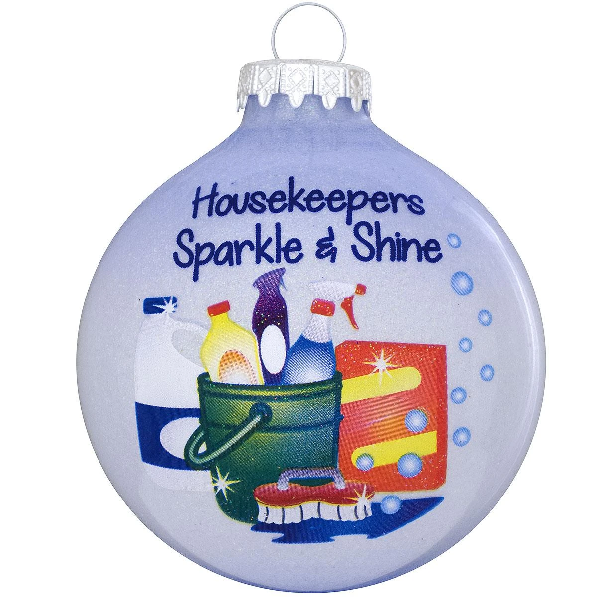 Housekeepers Sparkle And Shine Glass Ornament 3 Housekeepers Sparkle And Shine Glass Ornament
