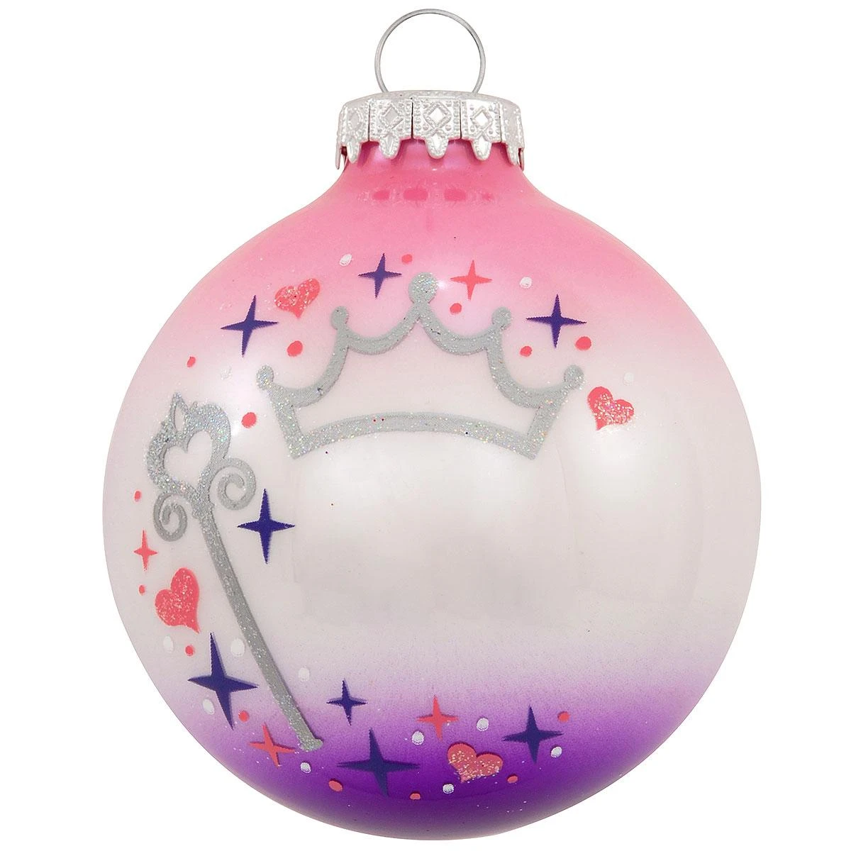 Personalized Princess Swirl Glass Ornament 4 Personalized Princess Swirl Glass Ornament - Image 2