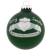 Personalized Silver Claddagh Ring On Green Glass Ornament 2 Personalized Silver Claddagh Ring On Green Glass Ornament -Holiday Decoration Store 1195373 web 1.default