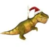 Tyrannosaurus With Santa Hat Glass Ornament -Holiday Decoration Store 1196417 web 1.default