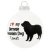 Personalized I Love My Bernese Mountain Dog Glass Ornament 2 Personalized I Love My Bernese Mountain Dog Glass Ornament -Holiday Decoration Store 1196594 web 1.default