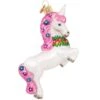 Prancing Unicorn Glass Ornament