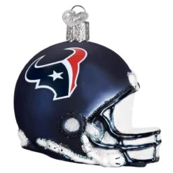 Houston Texans NFL Football Helmet Glass Ornament
