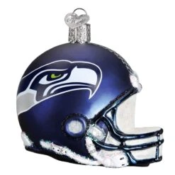 Seattle Seahawks NFL Football Helmet Glass Ornament