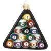 Billiard Balls Glass Ornament