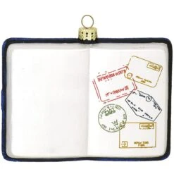 Personalized Passport Formed Glass Ornament -Holiday Decoration Store 1198714 web 3