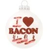 I Love Bacon White Enameled Glass Ornament 2 I Love Bacon White Enameled Glass Ornament -Holiday Decoration Store 1199133 web 1.default