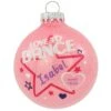 Personalized Love To Dance Pink Sparkle Glass Ornament 2 Personalized Love To Dance Pink Sparkle Glass Ornament -Holiday Decoration Store 1199134 web 1.default