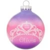 Personalized Tiara 3-Tone Glitter Ornament