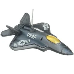 Air Force Plane Glass Ornament