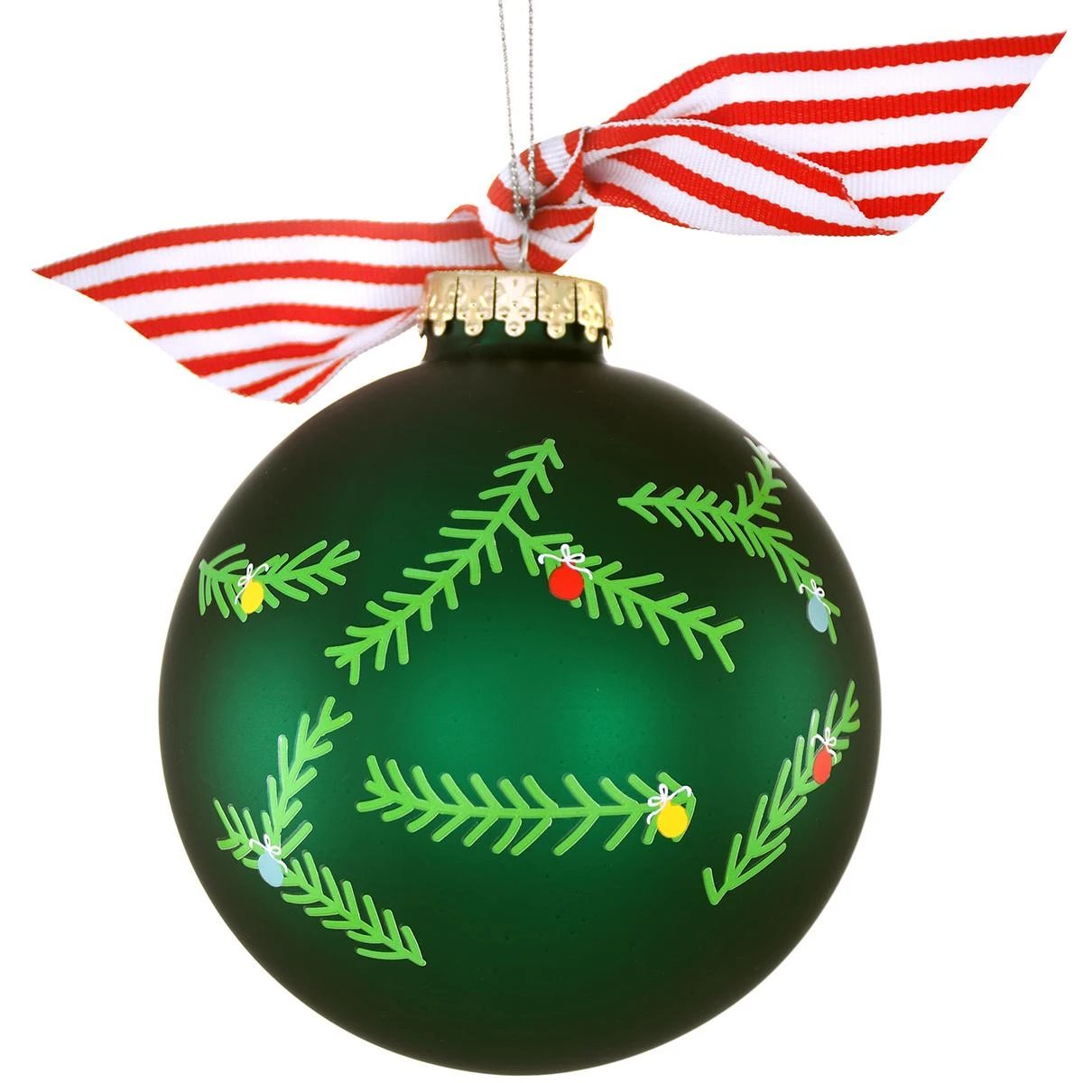 Our First Christmas 4 Inch Glass Ornament With Tree Design 4 Our First Christmas 4 Inch Glass Ornament With Tree Design - Image 2