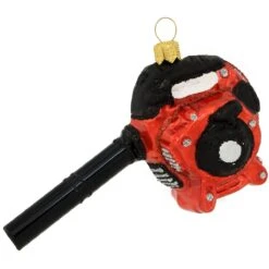 Leaf Blower Glass Ornament
