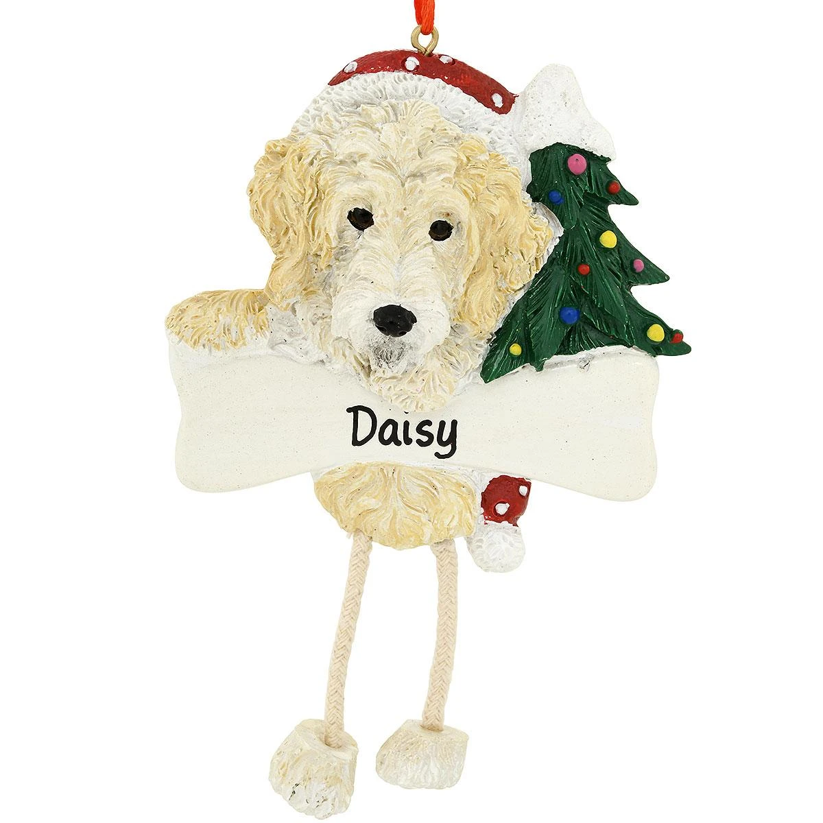 Personalized Labradoodle Dangling Leg Ornament 3 Personalized Labradoodle Dangling Leg Ornament