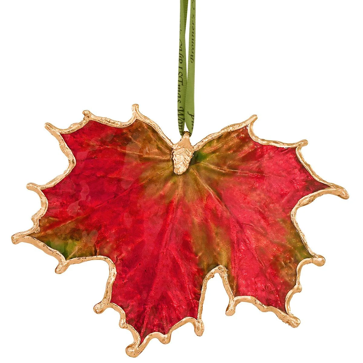 Dark Red Sugar Maple Leaf Ornament 3 Dark Red Sugar Maple Leaf Ornament