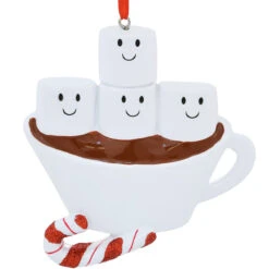 Personalized Hot Cocoa Family Of 4 Ornament -Holiday Decoration Store 1200147 web 2