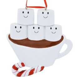 Personalized Hot Cocoa Family Of 5 Ornament -Holiday Decoration Store 1200148 web 2