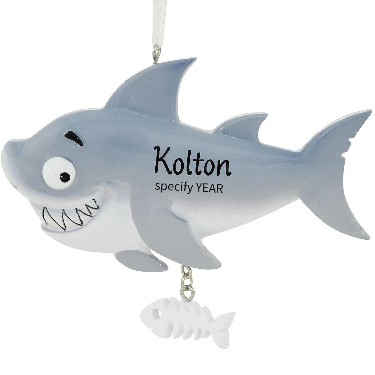 Personalized Shark Resin Ornament 3 Personalized Shark Resin Ornament