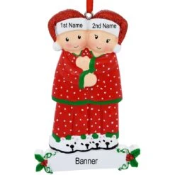Personalized Pajama Family Of 2 Ornament -Holiday Decoration Store 1200446 web 3