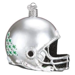 Ohio State University Football Helmet Glass Ornament