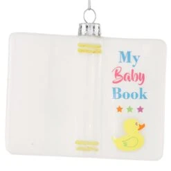 Personalized Baby Book Glass Ornament -Holiday Decoration Store 1201519 web 3
