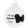 Personalized I Love My Havanese Glass Ornament 2 Personalized I Love My Havanese Glass Ornament -Holiday Decoration Store 1201562 web 1.default