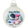 Personalized Baby On The Way Snowman Couple Glass Ornament -Holiday Decoration Store 1201690 web 1.default