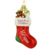 Personalized Baby's First Christmas Red Stocking Glass Ornament 1 Personalized Baby's First Christmas Red Stocking Glass Ornament -Holiday Decoration Store 1202766 web 1.default