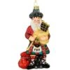 5.5 Inch Scottish Santa Glass Ornament -Holiday Decoration Store 1202793 web 1.default