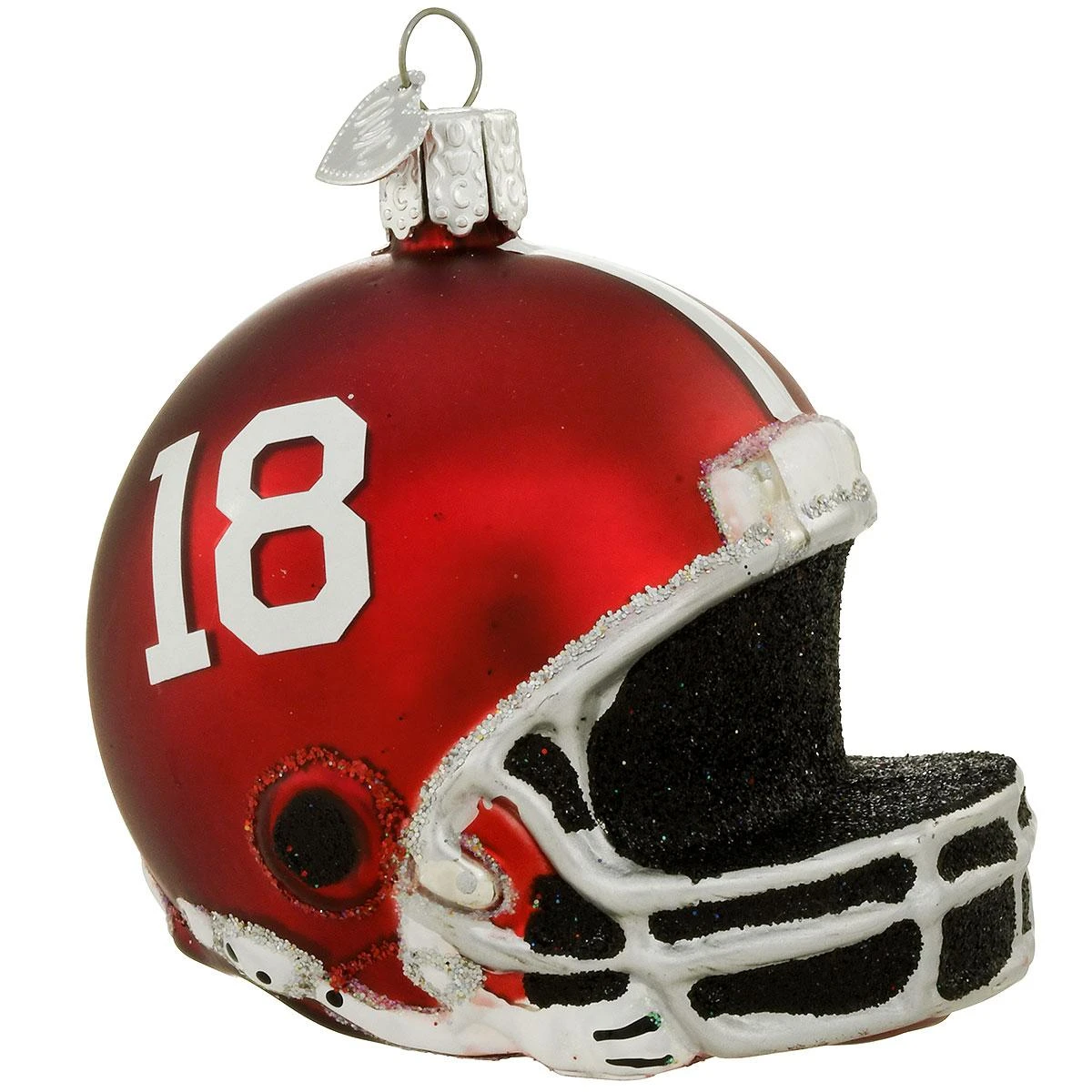 University Of Alabama Football Helmet Glass Ornament 3 University Of Alabama Football Helmet Glass Ornament