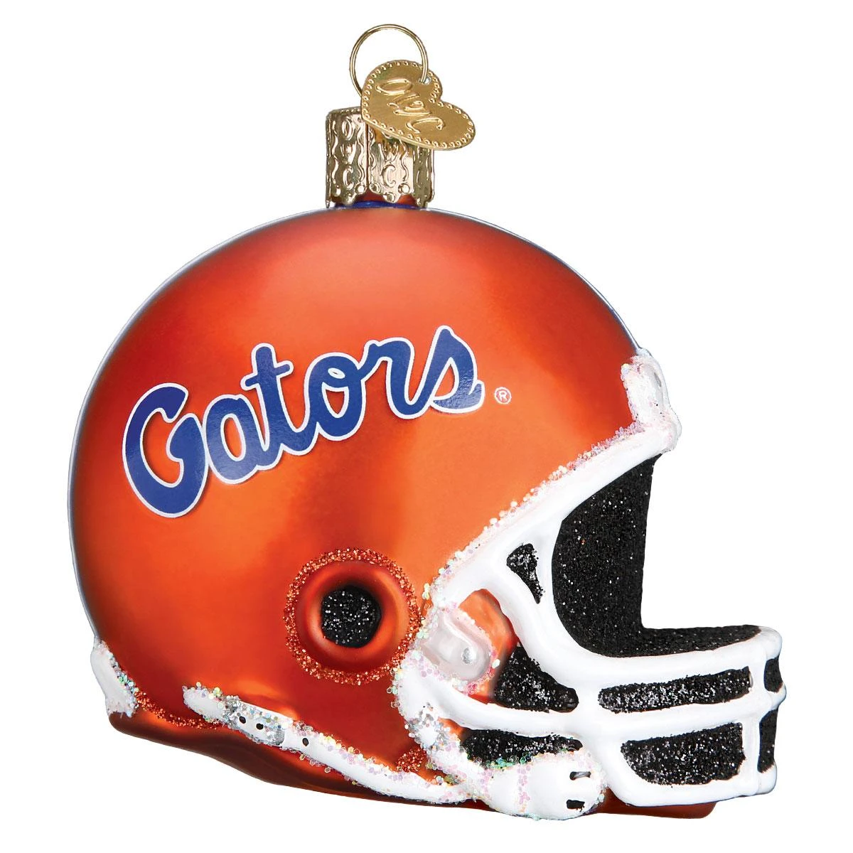 Florida University Football Helmet Glass Ornament 3 Florida University Football Helmet Glass Ornament