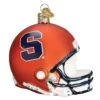 Syracuse University Football Helmet Glass Ornament