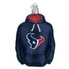 Houston Texans NFL Hoodie Glass Ornament