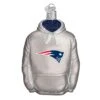 New England Patriots NFL Hoodie Glass Ornament