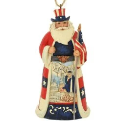 Jim Shore American Santa Ornament