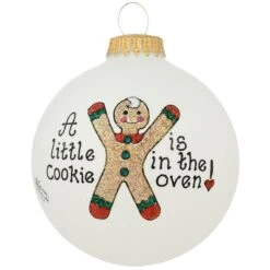 Cookie In The Oven Heart Gifts Glass Ornament
