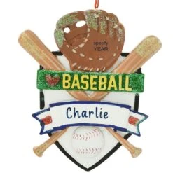 Personalized Baseball Resin Ornament