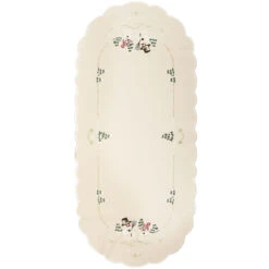 Snowman Ivory Table Runner 15.8 Inch X 35.5 Inch