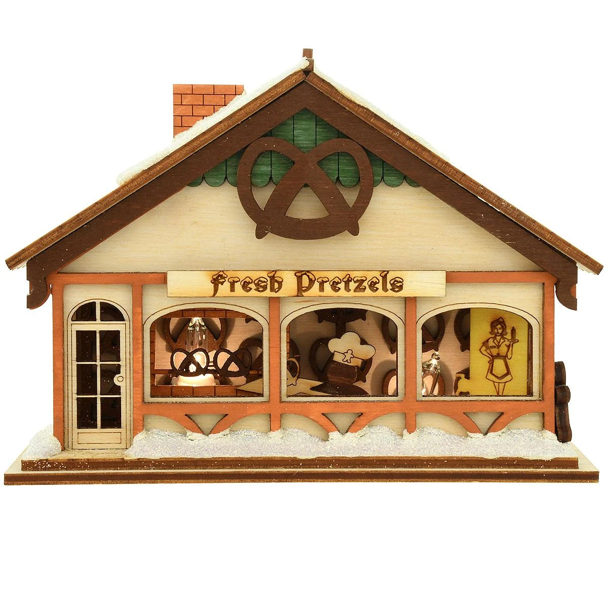 Pretzel Shop Ginger Cottage Ornament 3 Pretzel Shop Ginger Cottage Ornament