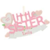 Personalized Little Sister Banner Ornament 2 Personalized Little Sister Banner Ornament -Holiday Decoration Store 1206120 web 1.default
