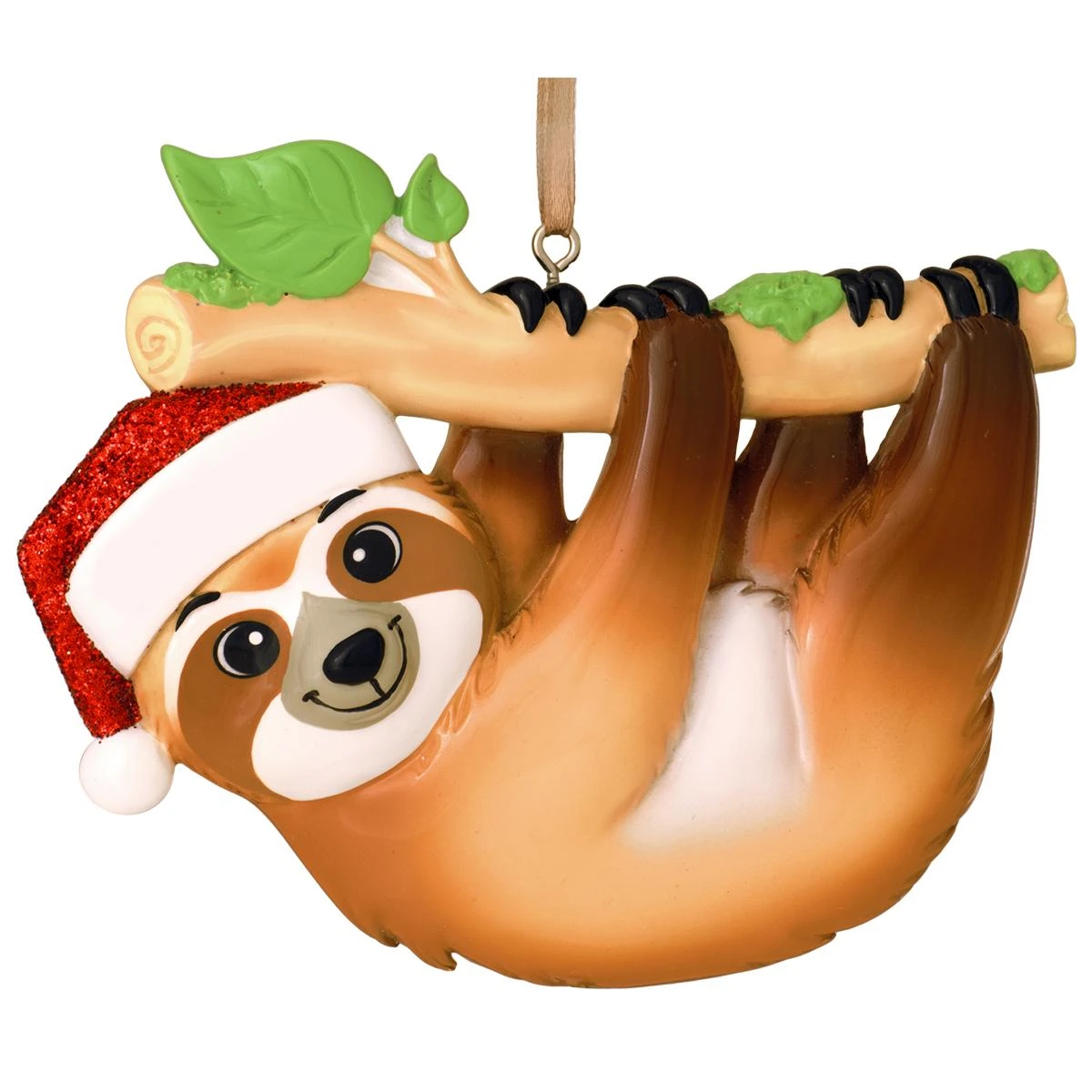 Personalized Sloth With Santa Hat Ornament 4 Personalized Sloth With Santa Hat Ornament - Image 2