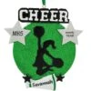 Personalized Cheer Green Silhouette Ornament 1 Personalized Cheer Green Silhouette Ornament -Holiday Decoration Store 1206134 web 1.default