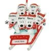 Personalized Polar Bears On Sled Family Of 6 Ornament 2 Personalized Polar Bears On Sled Family Of 6 Ornament -Holiday Decoration Store 1206168 web 1.default
