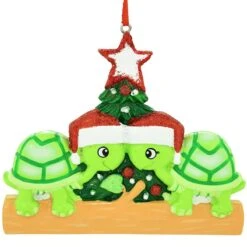 Personalized Turtle Couple With Tree Ornament -Holiday Decoration Store 1206169 web 2