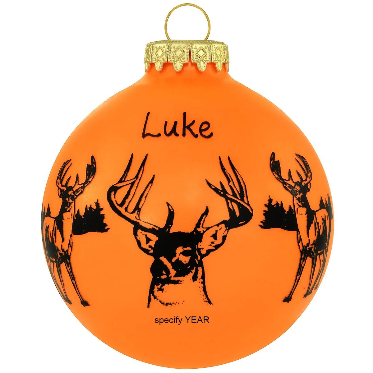 Personalized The White-Tailed Deer Glass Ornament 3 Personalized The White-Tailed Deer Glass Ornament