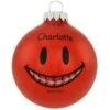 Personalized Smile Face With Braces Glass Ornament Red -Holiday Decoration Store 1206328 web 1.default